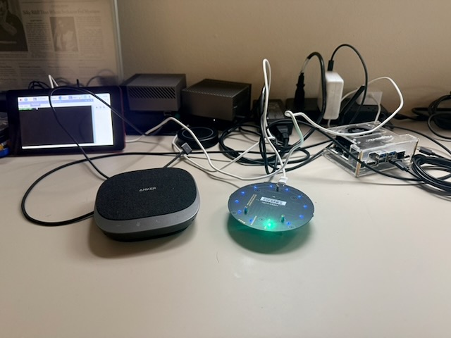 The Jetson AGX Orin bench-top prototype running the full local inference stack